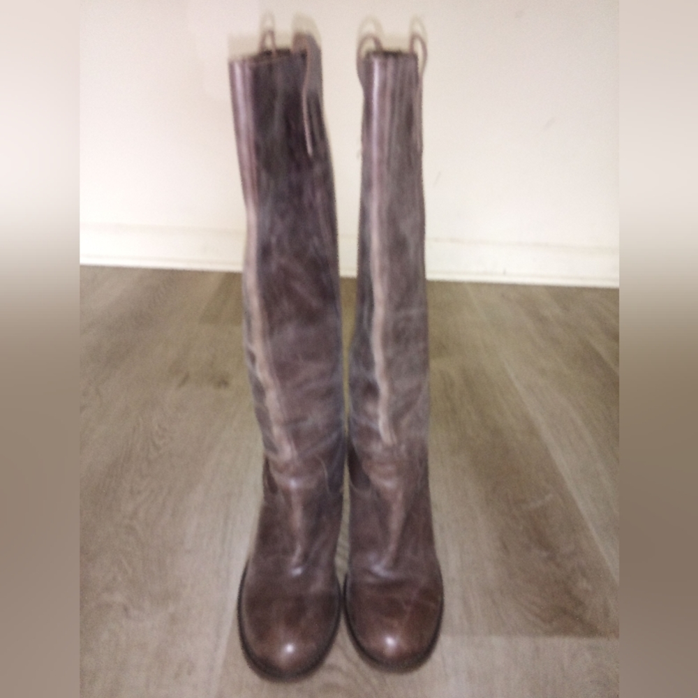 Women's Steve Madden Brown Leather Knee-High Boots Size 8